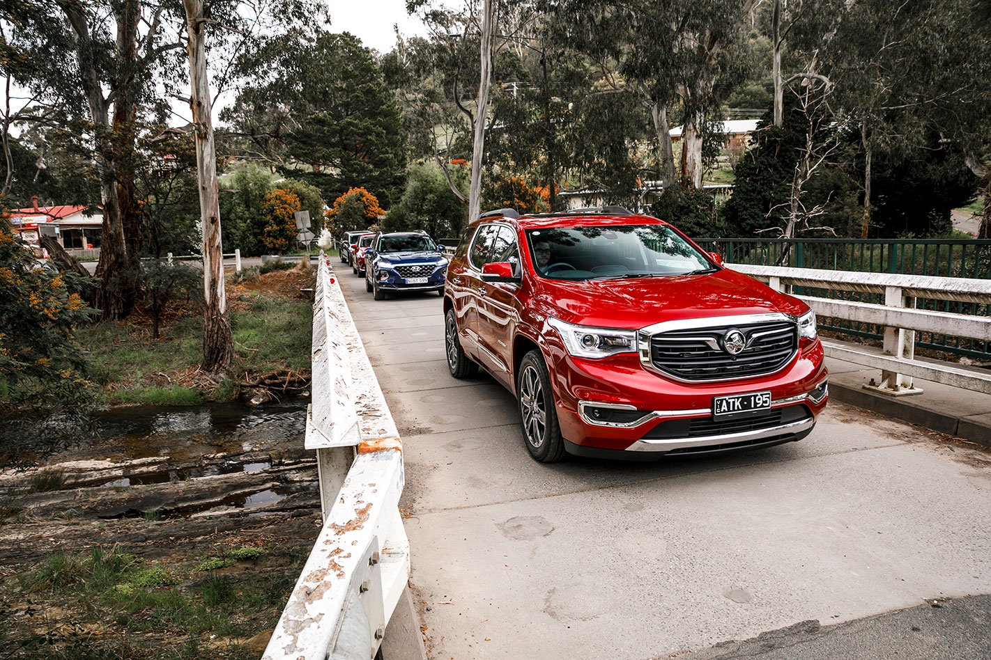 Holden Acadia crossing a bridge