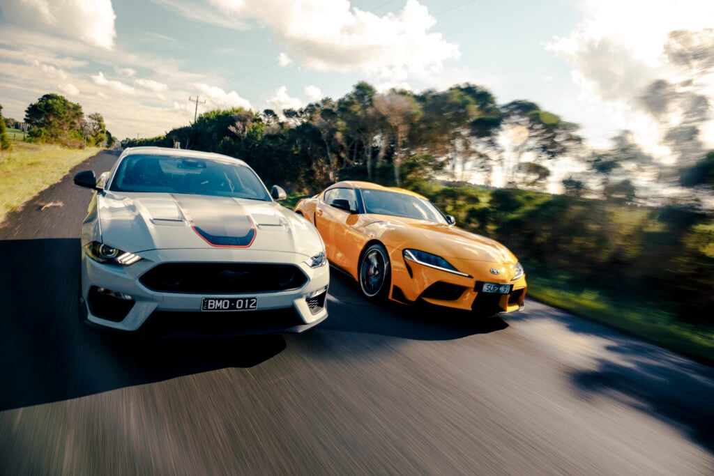 2021 Ford Mustang Mach 1 v Toyota Supra GTS