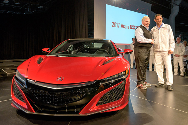 Honda NSX Factory floor auto show