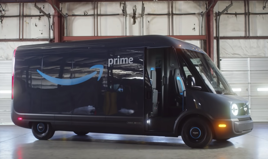 Rivian Amazon van