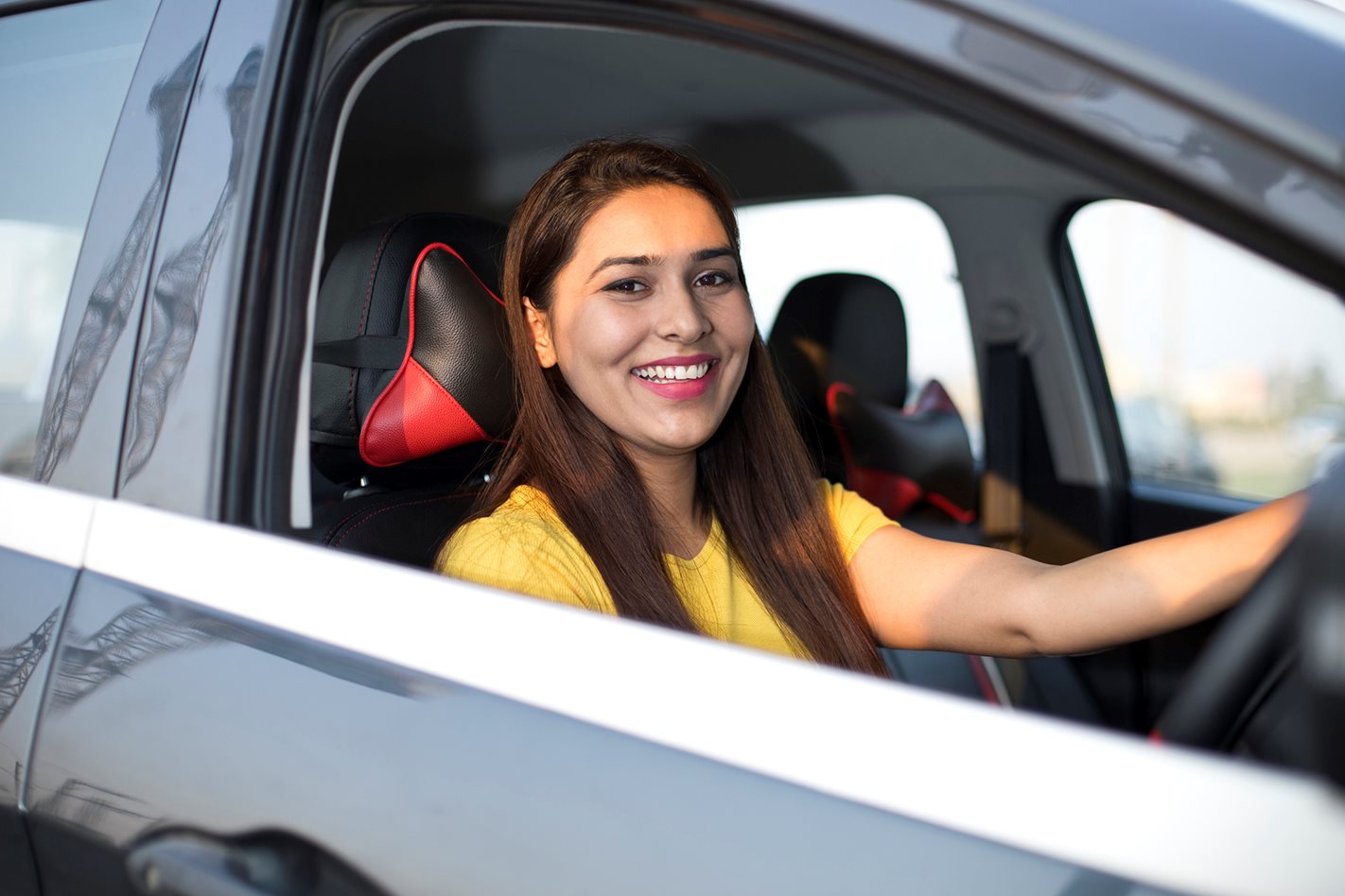 happy driver