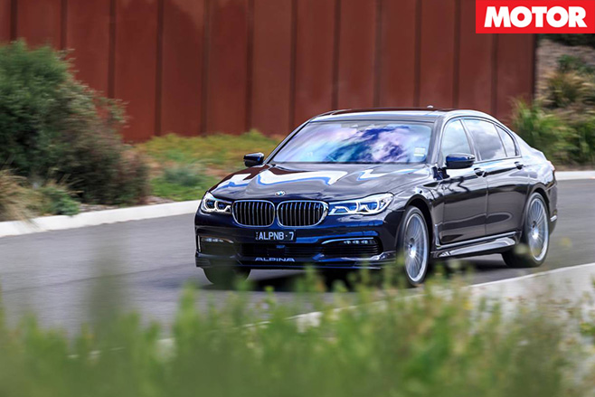 BMW Alpina B7 driving