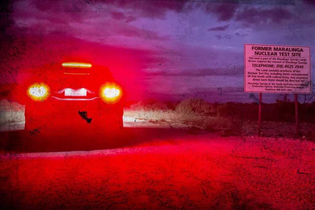 Land Rover in Maralinga, South Australia