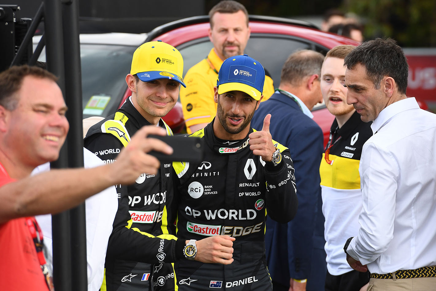 Esteban Ocon and Daniel Riccardo