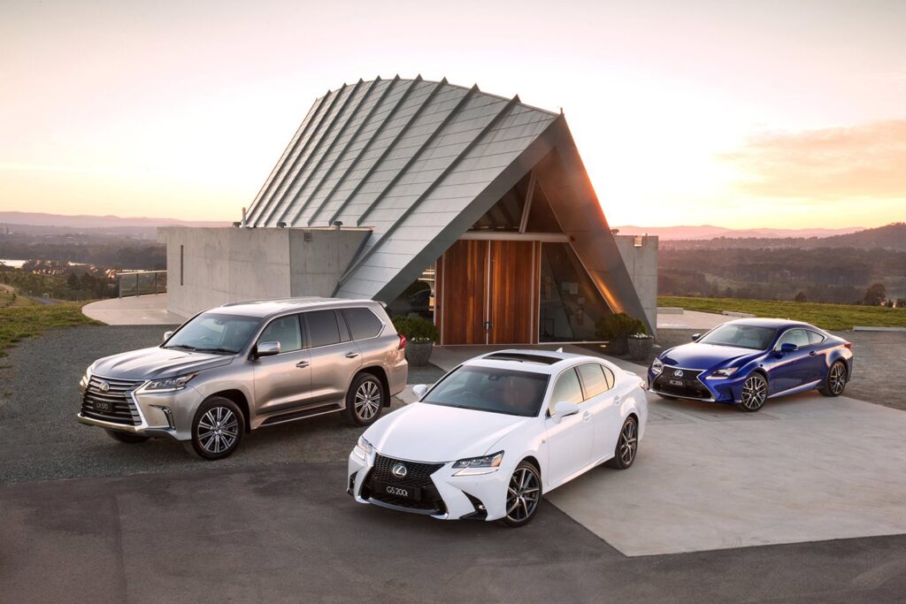 Lexus LX, Lexus RX and Lexus GS
