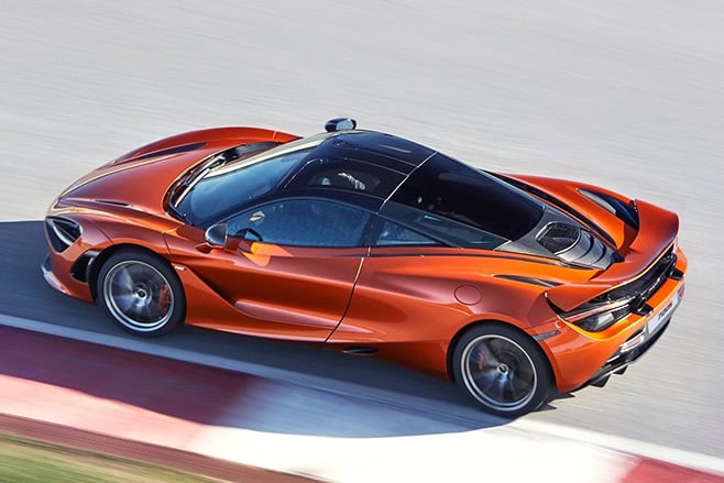 McLaren 720S driving rear
