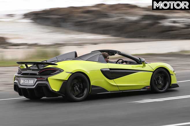 2019 McLaren 600LT Spider side profile design