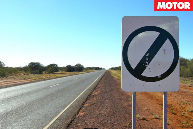 Open speed limit sign