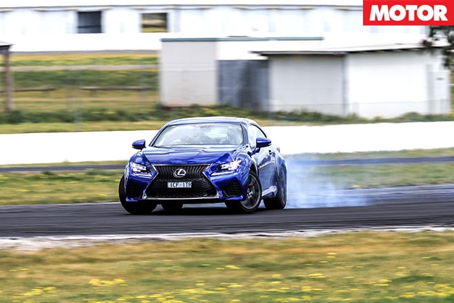 Lexus RC F driving