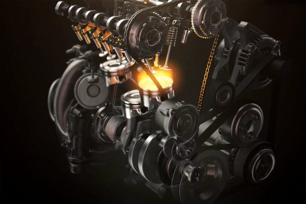 ford ecoboost three cylinder cutaway
