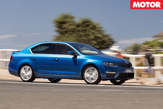 Skoda Octavia RS driving