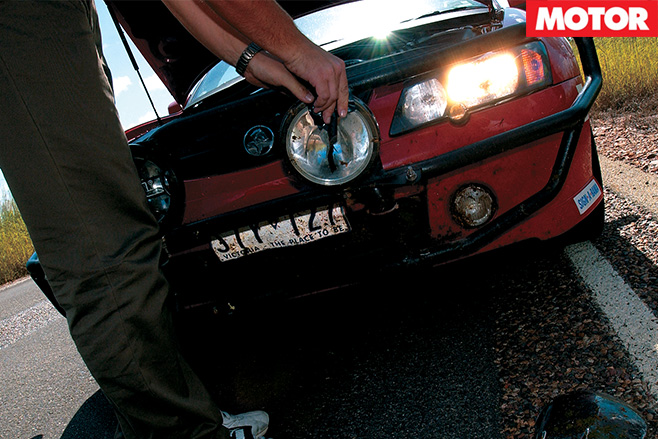 Damaged car