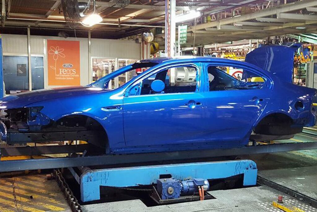 Ford Falcon Australian factory production line