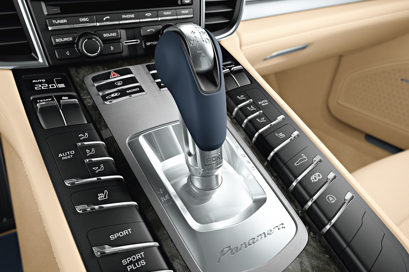 2010 Porsche Panamera Turbo gearstick