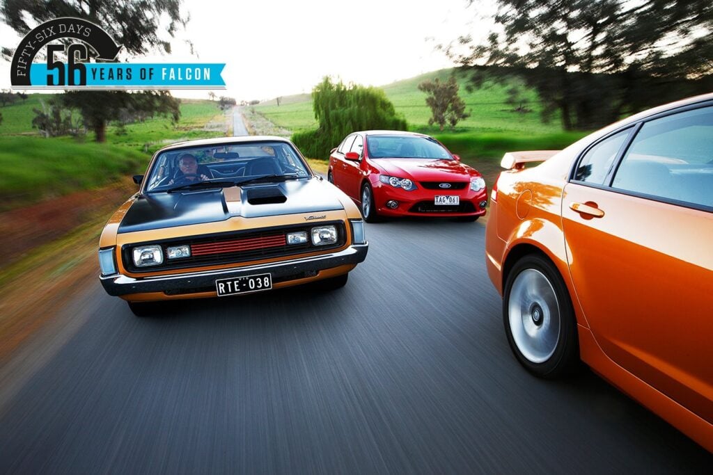 2009 Ford Falcon XR6 v Commodore SV6 v Chrysler Charger R/T E38