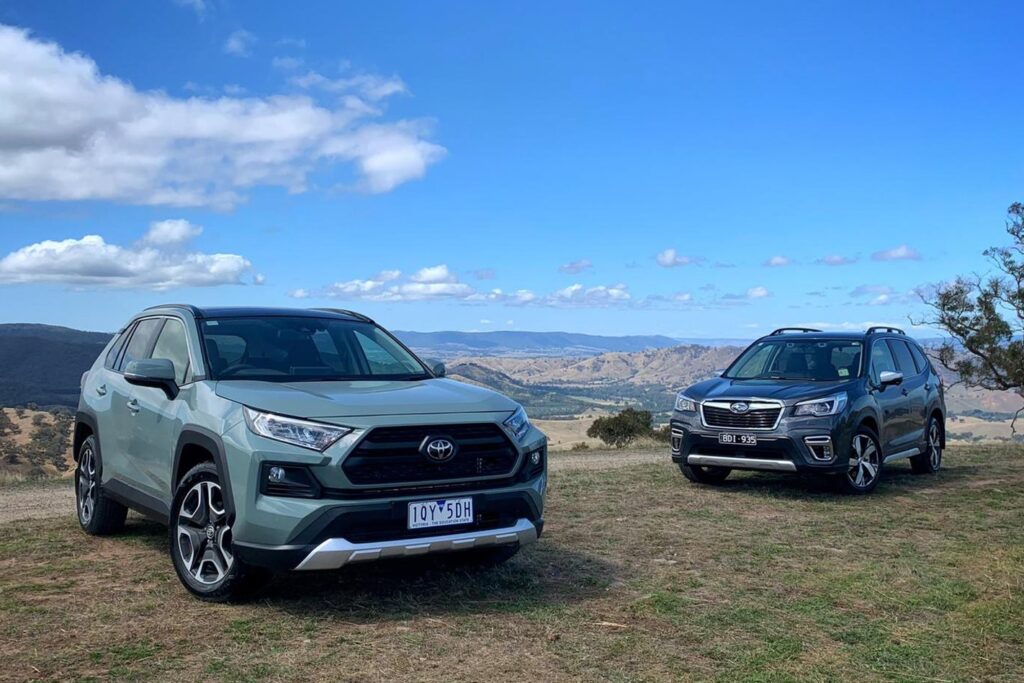 Toyota RAV4 and Subaru Forester