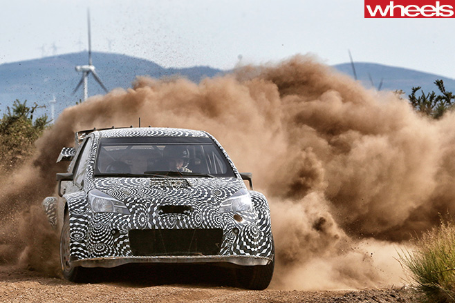 Toyota -Gazoo -racing -Toyota -Yaris -WRC-driving -front -side