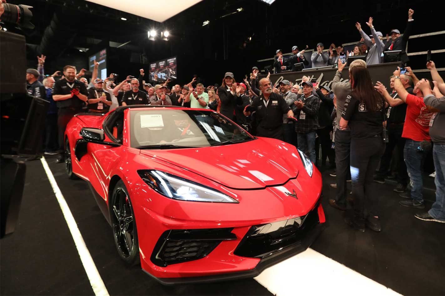 First Chevrolet C8 Corvette Stingray auction