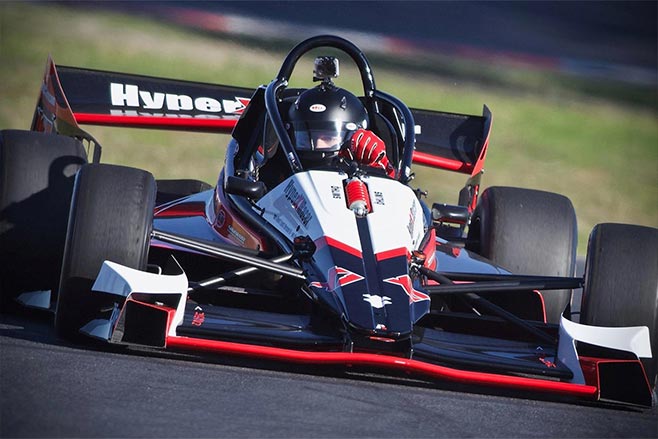 Hyper X1 Racer testing Winton