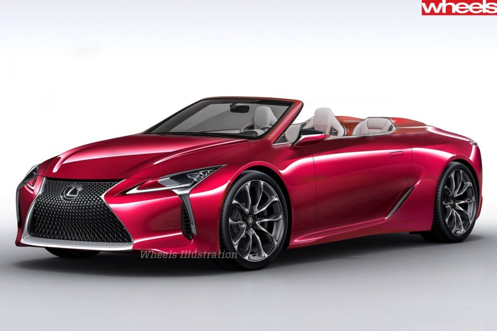 2018 Detroit Motor Show Lexus LC convertible on the horizon