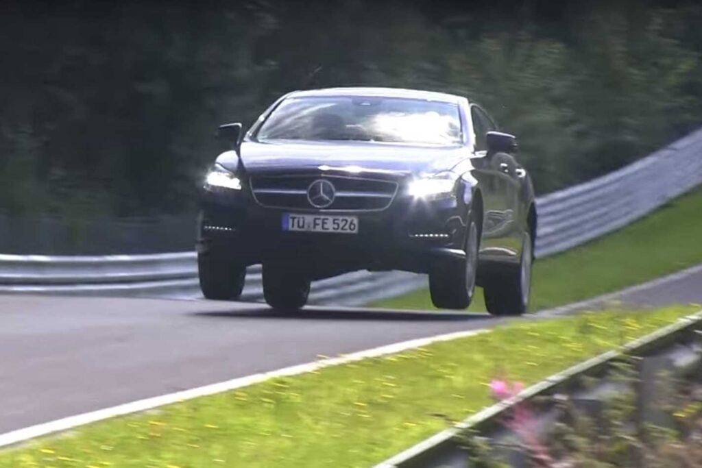 Watch cars airborne at Nurburgring Flugplatz