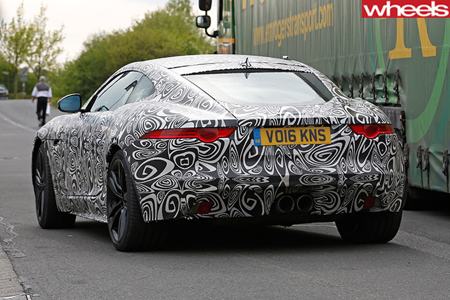 Jaguar -F-Type -rear -side -driving