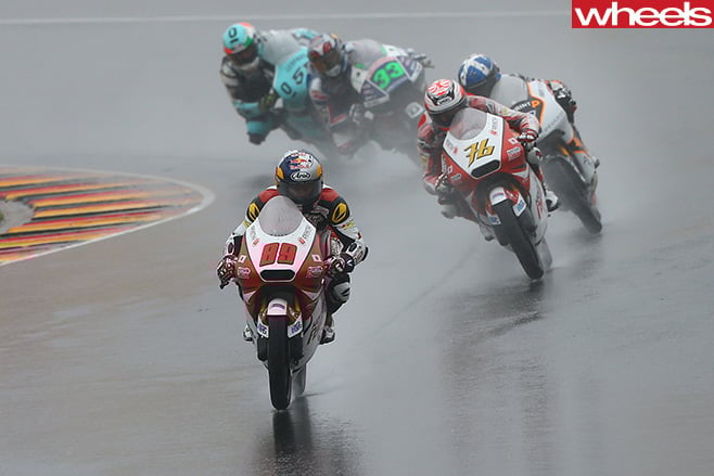 Moto GP-race -in -rain