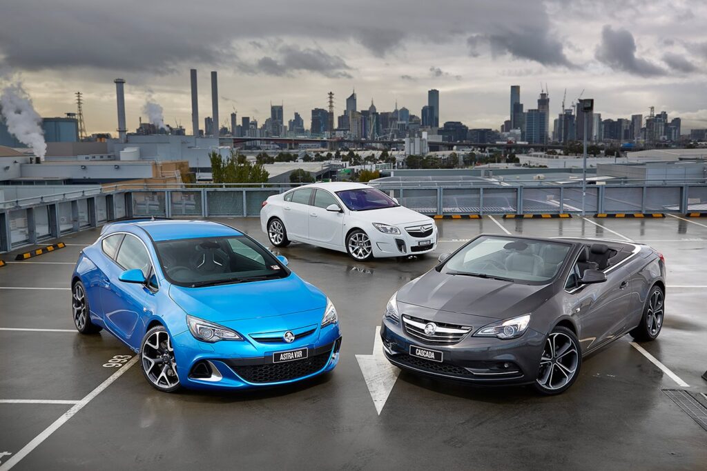 Holden Opel line up