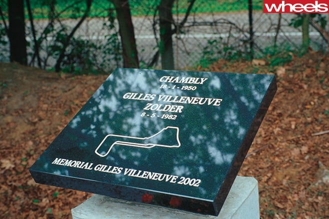 Gilles Villeneuve Zolder memorial