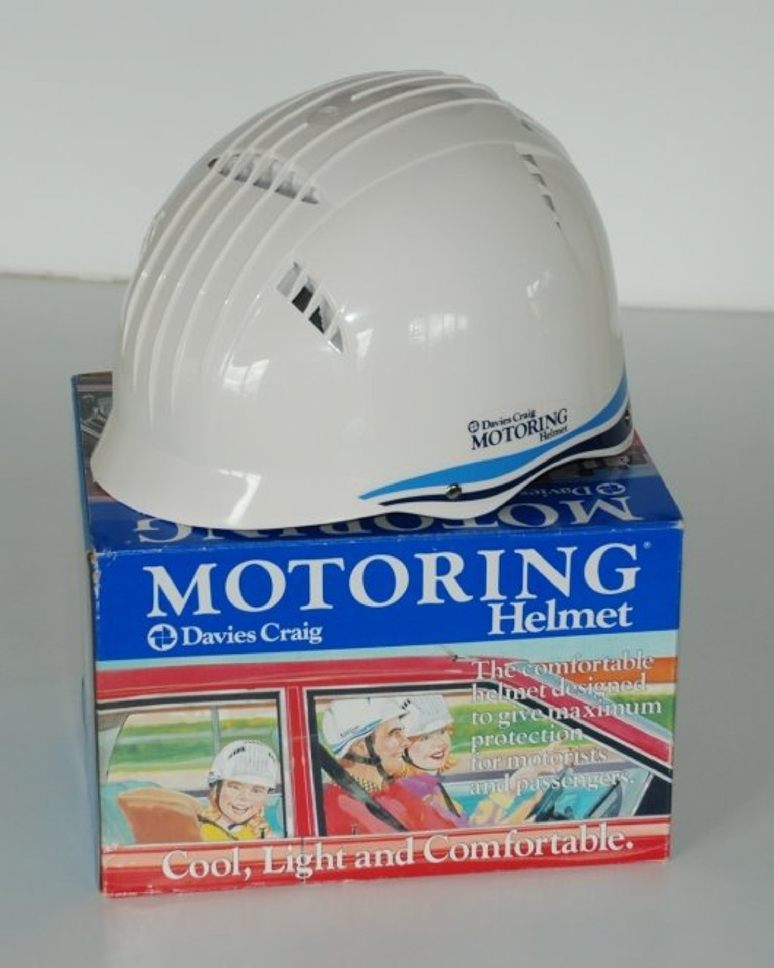Car helmet 1980s Davies Craig
