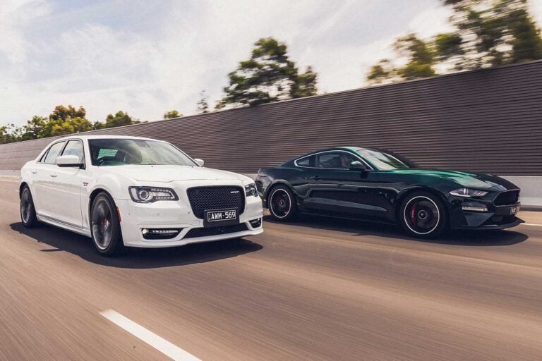 2019 Ford Mustang Bullitt vs Chrysler 330 SRT performance comparison review