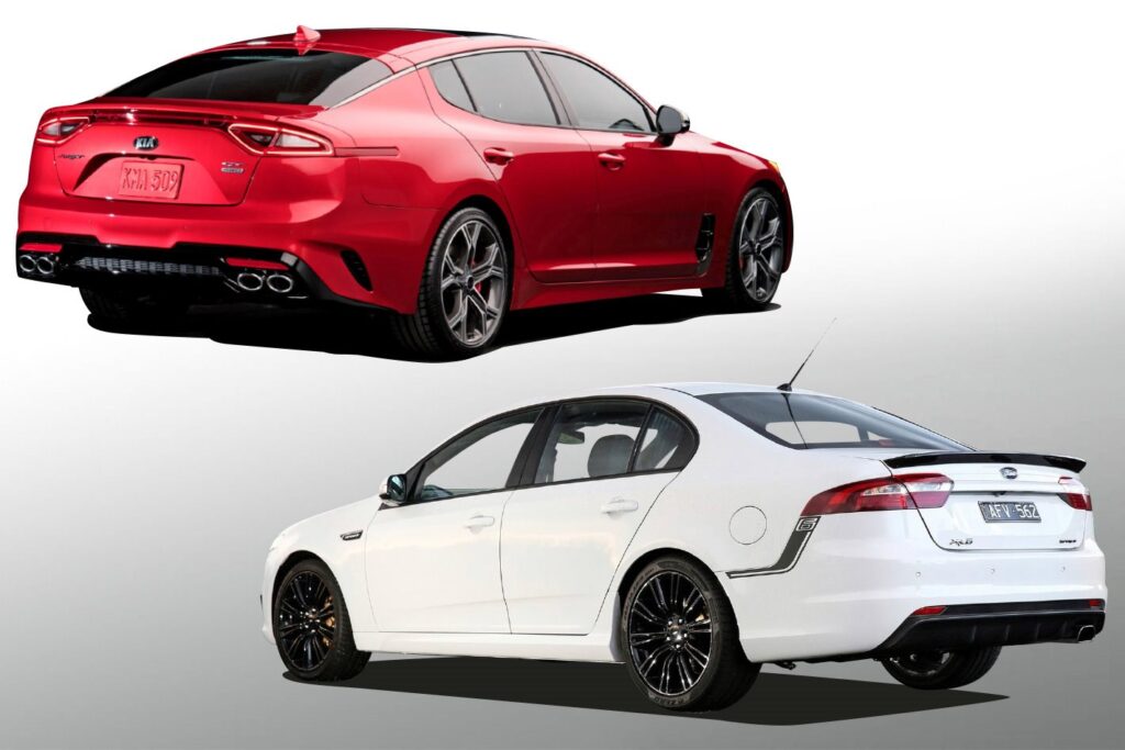 2016 Kia Stinger GT vs 2016 Ford Falcon XR6T main