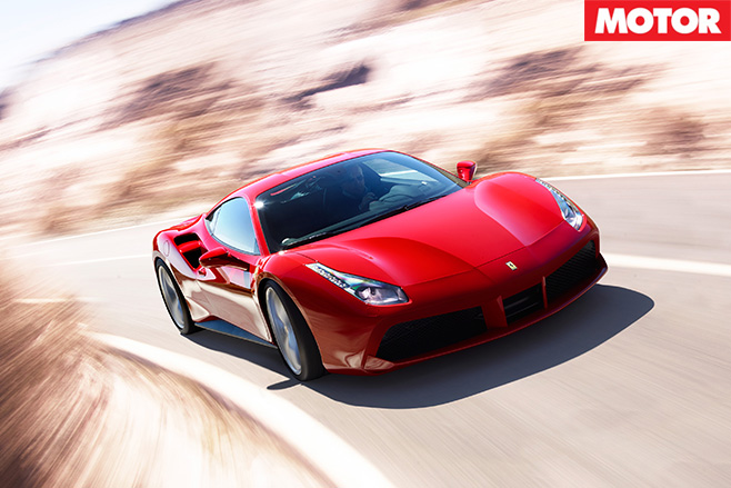 Ferrari 488 gtb driving