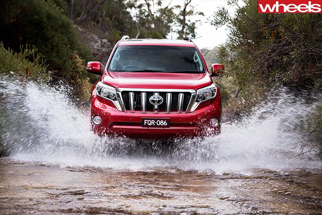Toyota -prado -driving -through -water