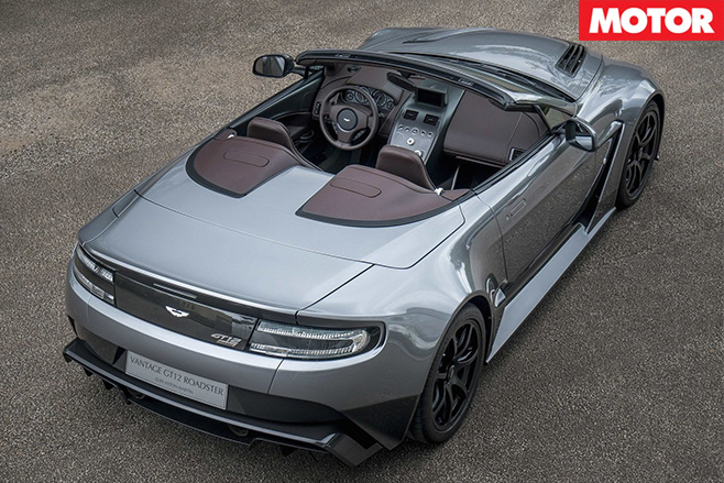 Aston Martin Vantage GT12 Roadster top view