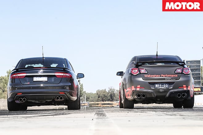 Herrod xr8 v walkinshaw 507 drag strip