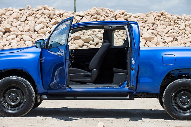Toyota HiLux Side Doors Open