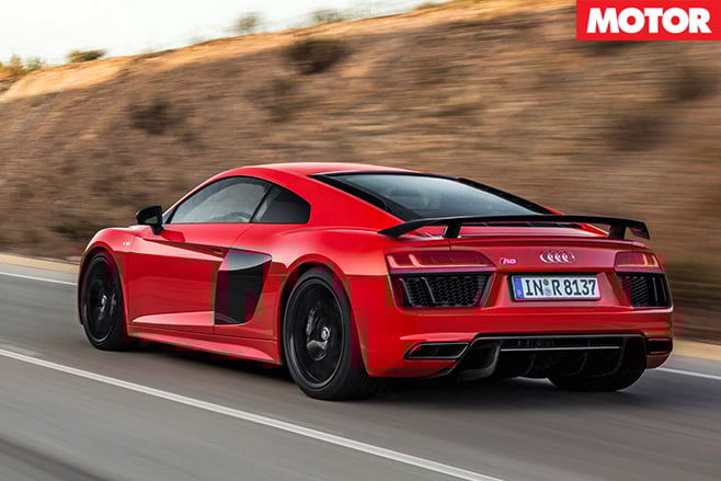 Audi R8 rear driving