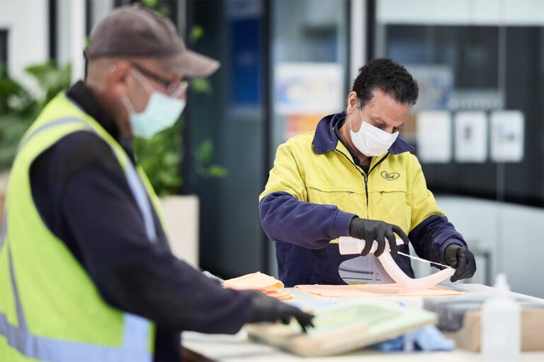 Ford COVID-19 face shields