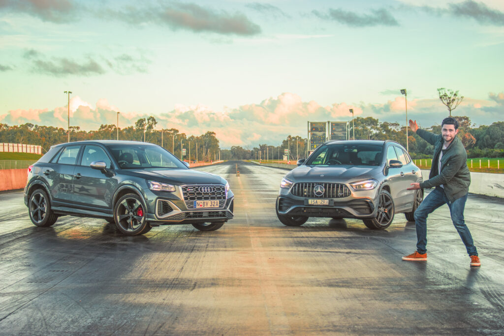 2021 Audi SQ2 v Mercedes-AMG GLA 35 drag race