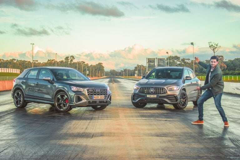 2021 Audi SQ2 v Mercedes-AMG GLA 35 drag race