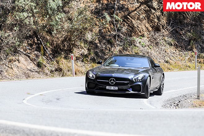 Mercedes gt driving front