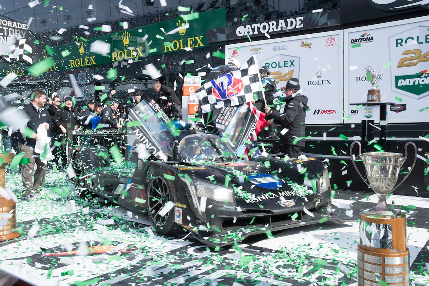 2017 Cadillac LMP car at Daytona 24 hour race