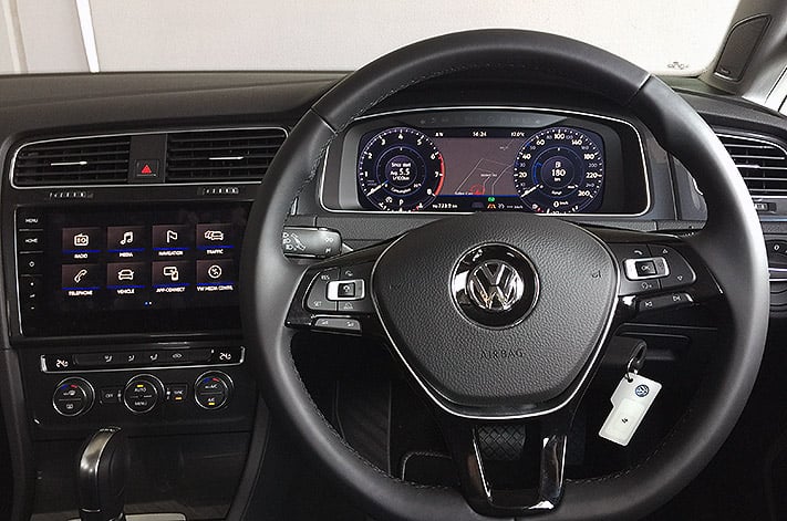 Golf 7.5 dashboard