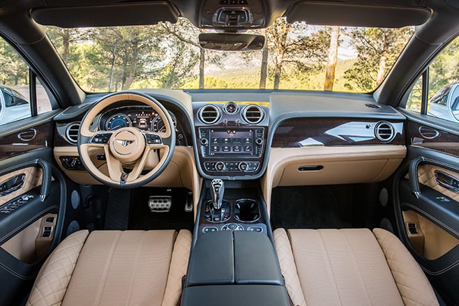 Bentley Bentayga interior
