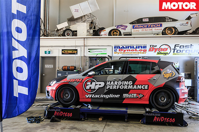 Harding volkswagen golf r dyno