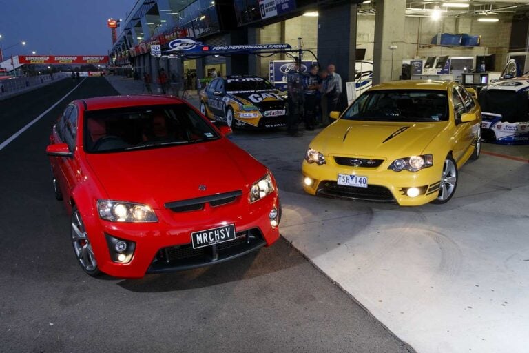 2006 HSV GTS v FPV GT comparison review classic MOTOR