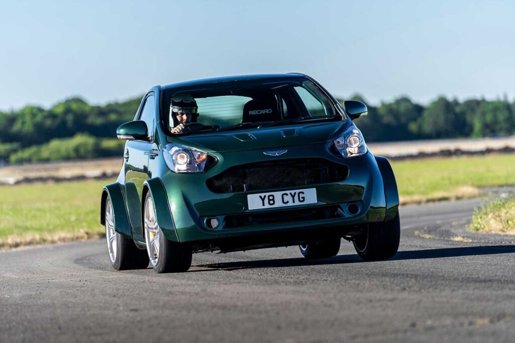 Aston Martin V8 Cygnet revealed at Goodwood
