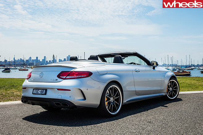 Mercedes -AMG-C63-Cabriolet -rear -side