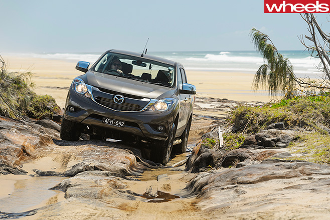 Mazda -BT-50-climbing
